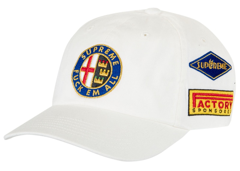 特売格安Supreme Racing 6-Panel White 帽子