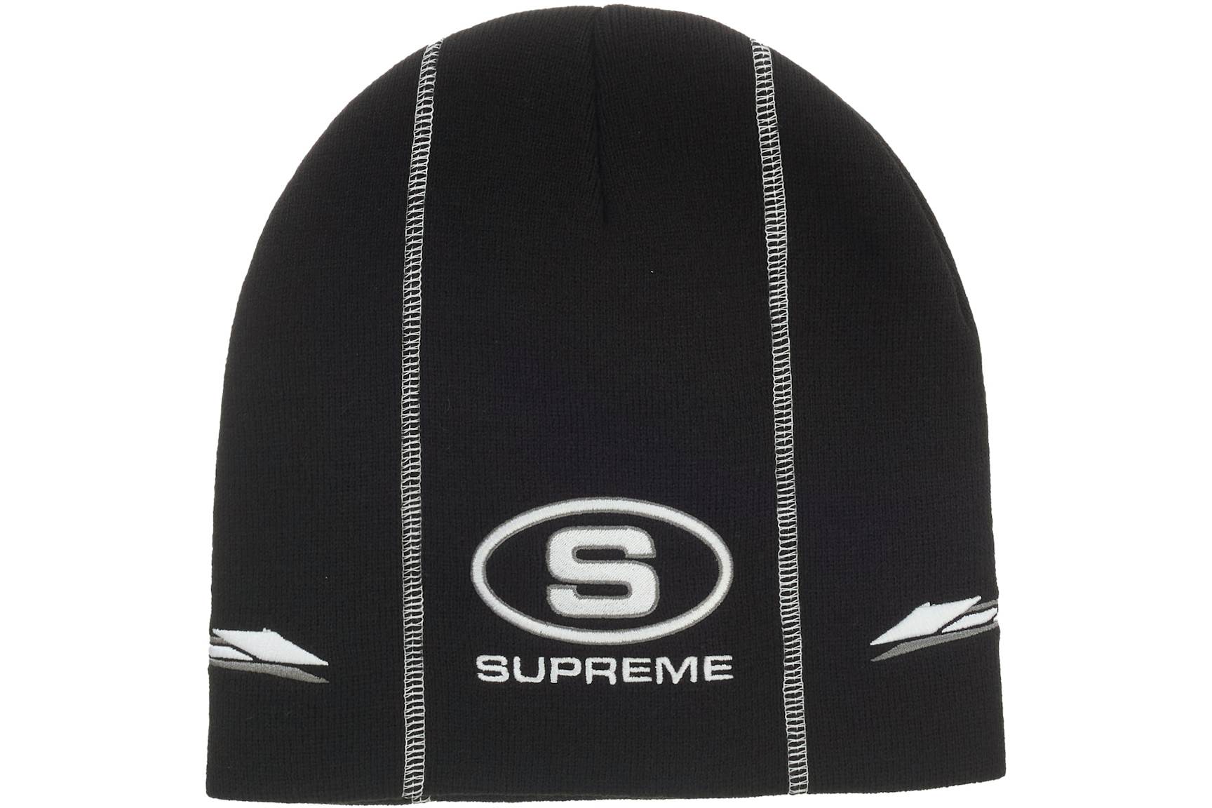 Supreme Racing Panel Beanie Black - FW25 - US