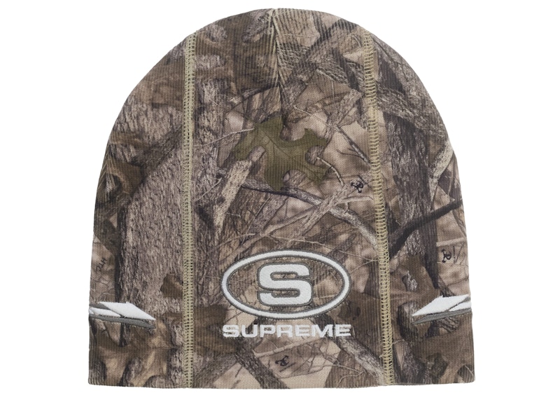 Pre-owned Supreme Racing Panel Beanie In Realtree Ap Camo