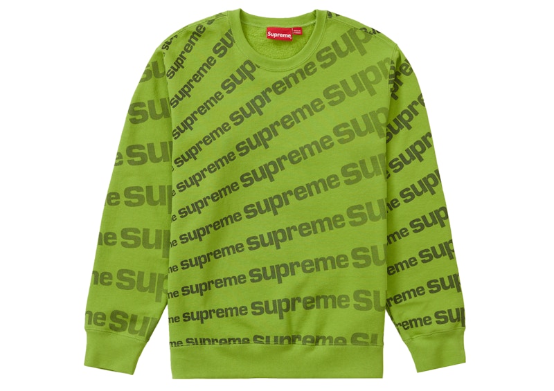 supreme 20ss 立ち上げ radial crewneck 緑 | jarussi.com.br