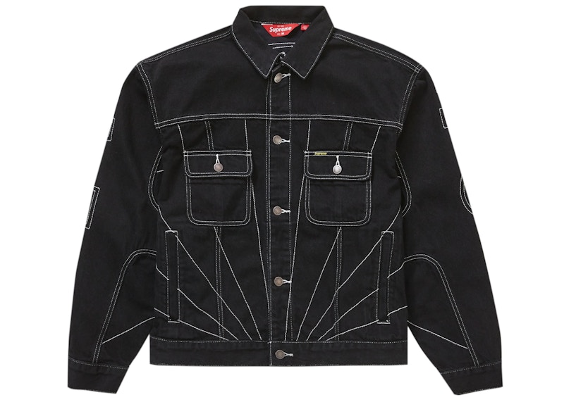 Supreme Radial Embroidered Denim Trucker | www.innoveering.net