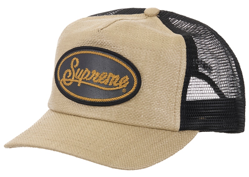 Supreme Raffia Mesh Back 5-Panel Hat Tan - SS26 - JP