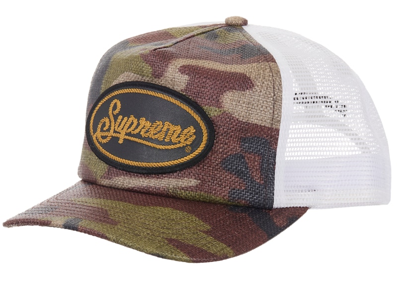Supreme 迷彩 5パネルキャップ Supreme Raffia Mesh Back 5-Panel Hat Woodland Camo - SS26 - US