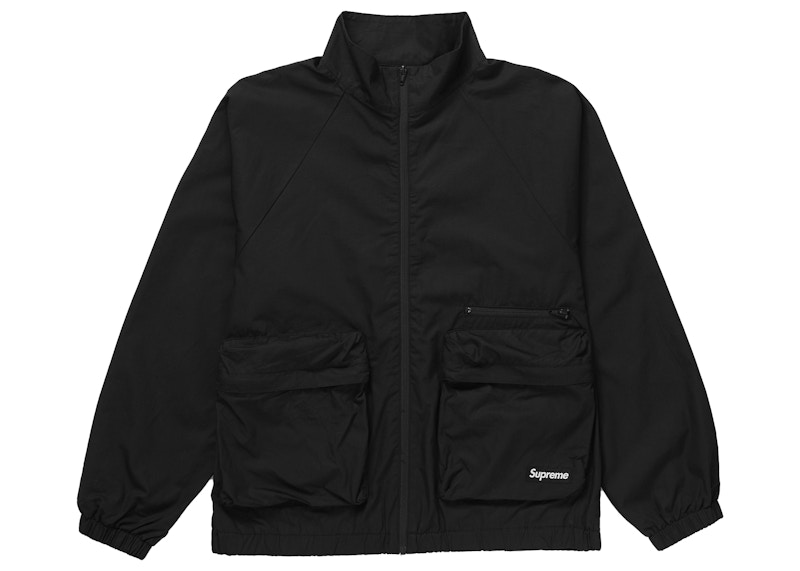 Supreme Raglan Utility Jacket Black Men's - SS23 - US