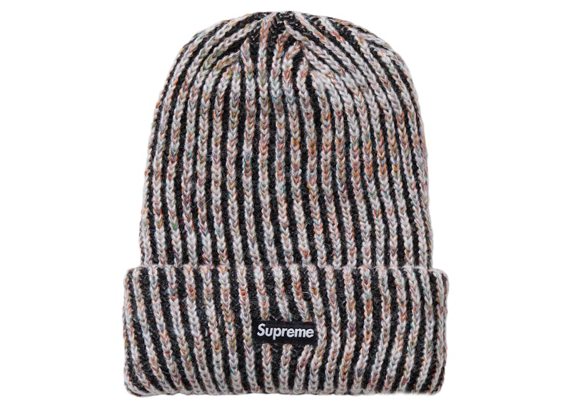 Supreme Rainbow Knit Loose Gauge Beanie Black - FW20 - US