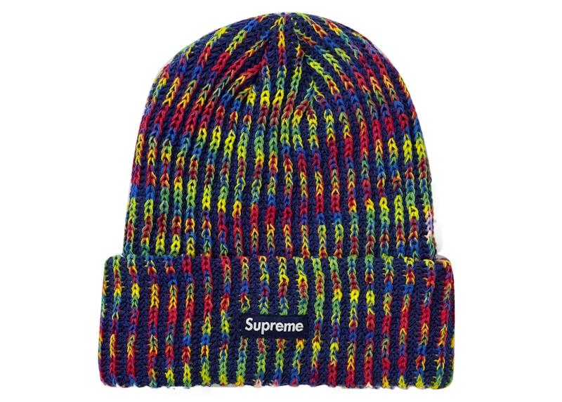 Pre-owned Rainbow Knit Loose Gauge Beanie (fw21) Navy