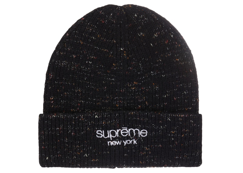 Supreme Rainbow Speckle Beanie (FW22) Black