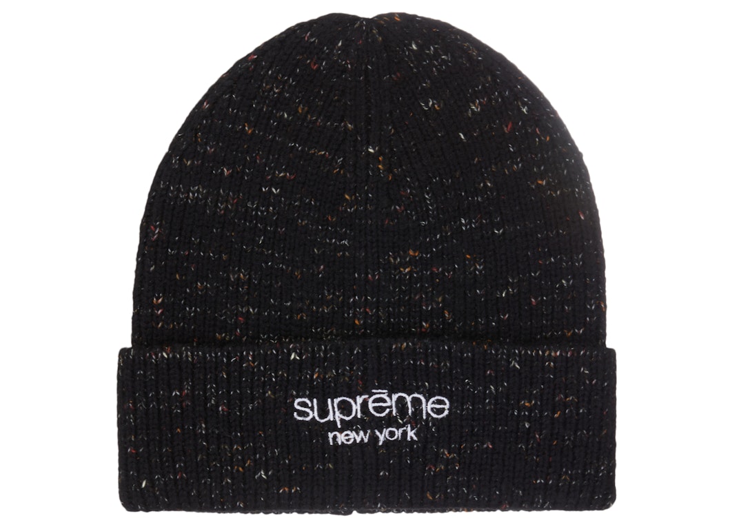 Pre-owned Supreme Rainbow Speckle Beanie (fw22) Black