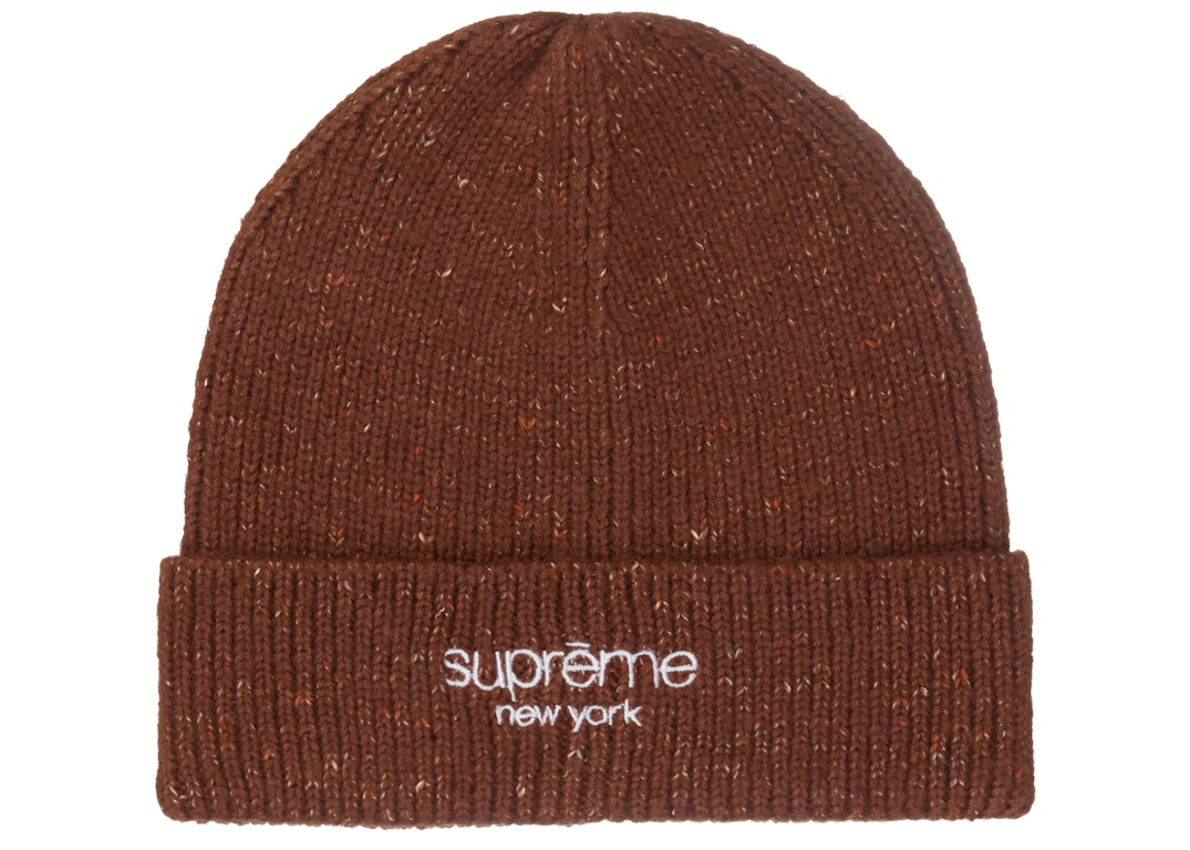 Pre-owned Supreme Rainbow Speckle Beanie (fw22) Brown