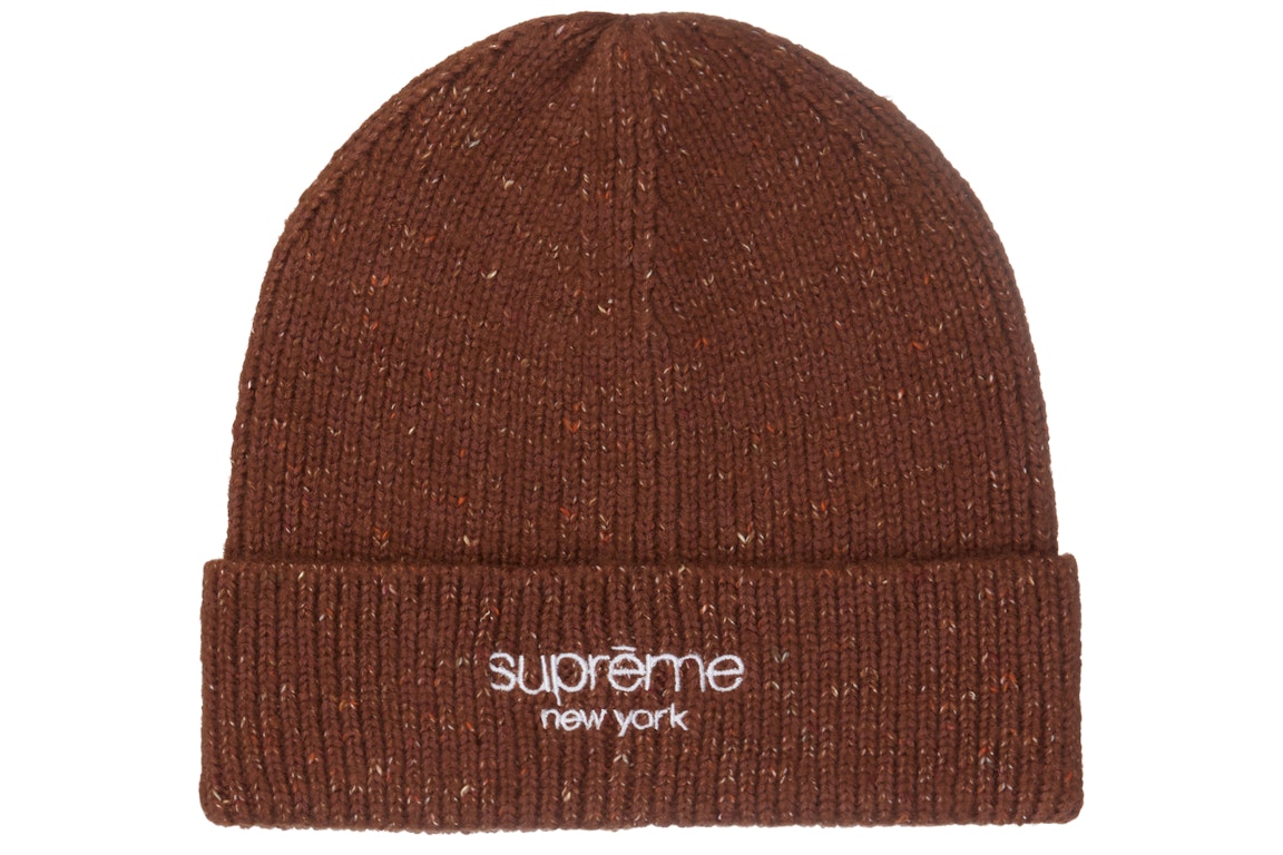 Pre-owned Supreme Rainbow Speckle Beanie (fw22) Brown