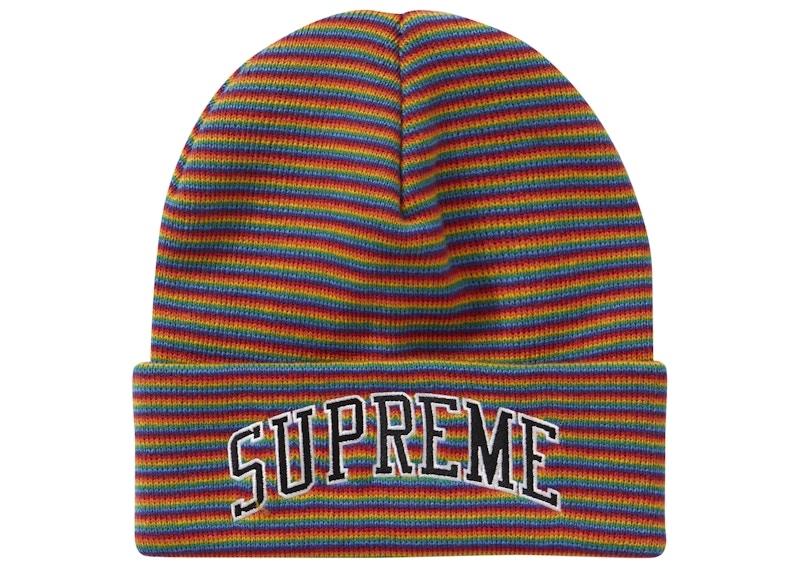 Supreme Rainbow Stripe Beanie Multicolor Men's - FW21 - US