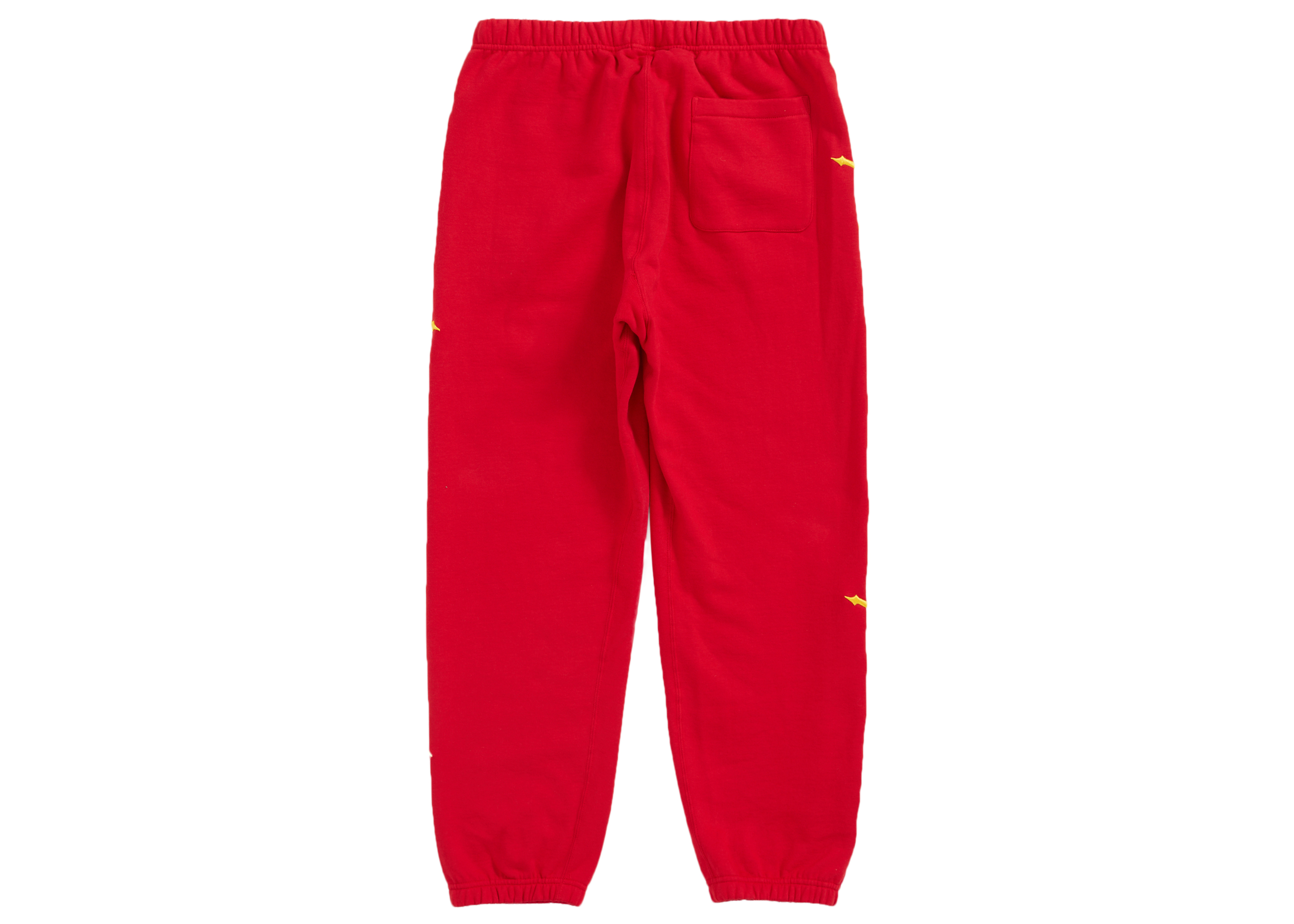 Supreme Raised Embroidery Sweatpant Red Men's - FW21 - US