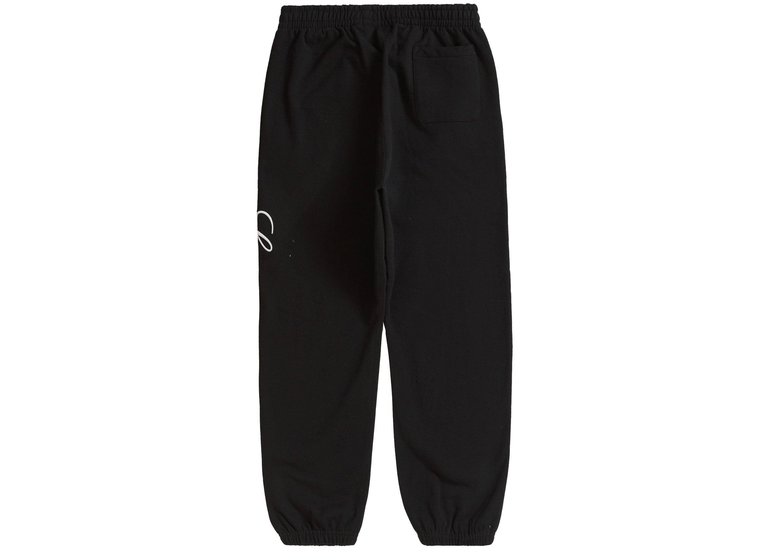 Supreme Raised Script Sweatpant Black Men's - FW23 - GB