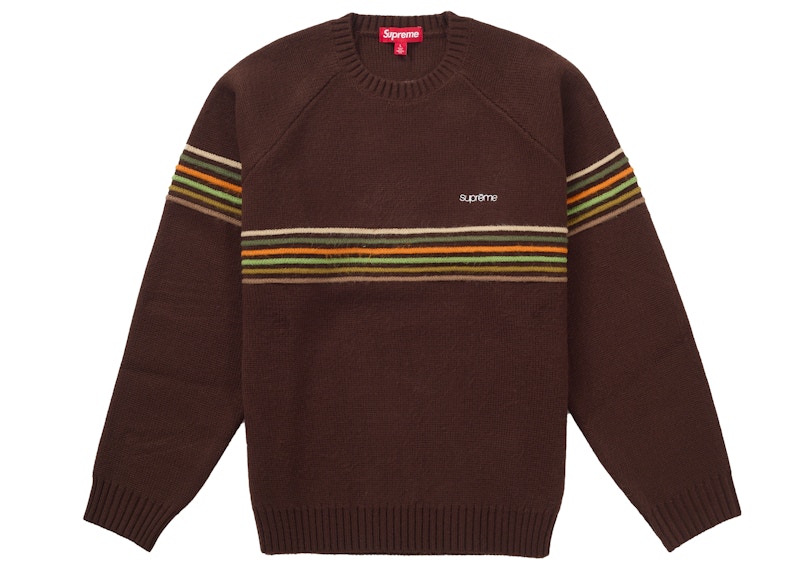 supreme 2019SS Rib Stripe Crewneck