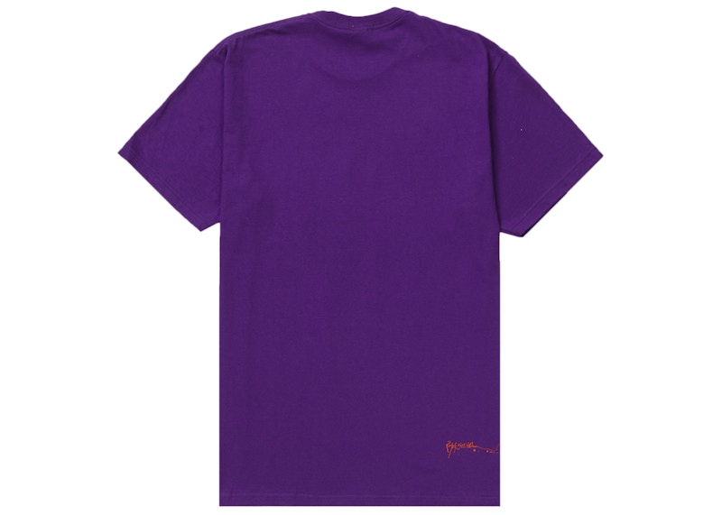 Supreme Ralph Steadman Box Logo Tee Purple Men's - SS22 - US