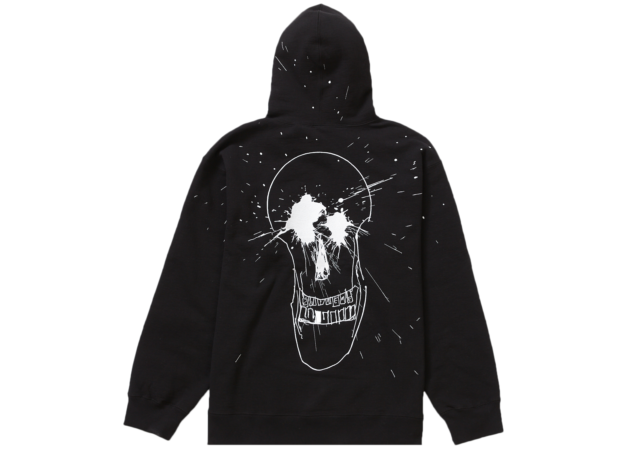 Supreme Ralph Steadman Skull Hooded Sweatshirt Black