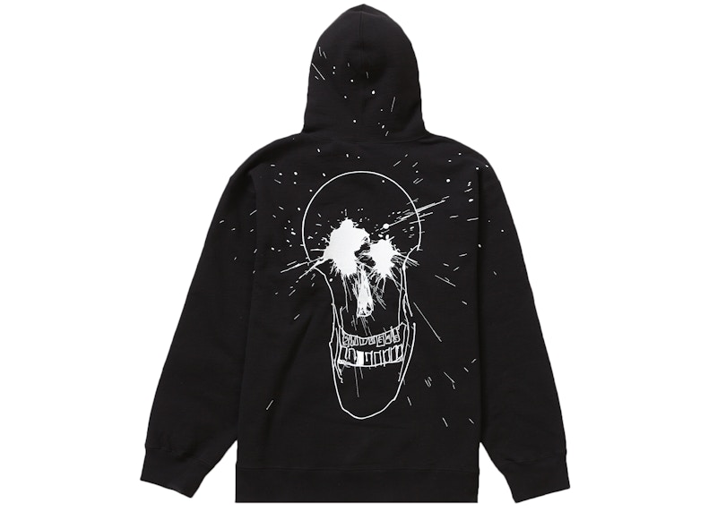 Supreme Ralph Steadman Skull Hooded Sweatshirt Black Men's - SS22 - US