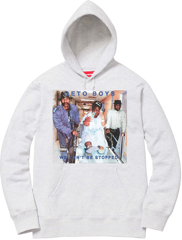 Supreme Rap A Lot Records Geto Boys Hooded Sweatshirt Ash Grey 