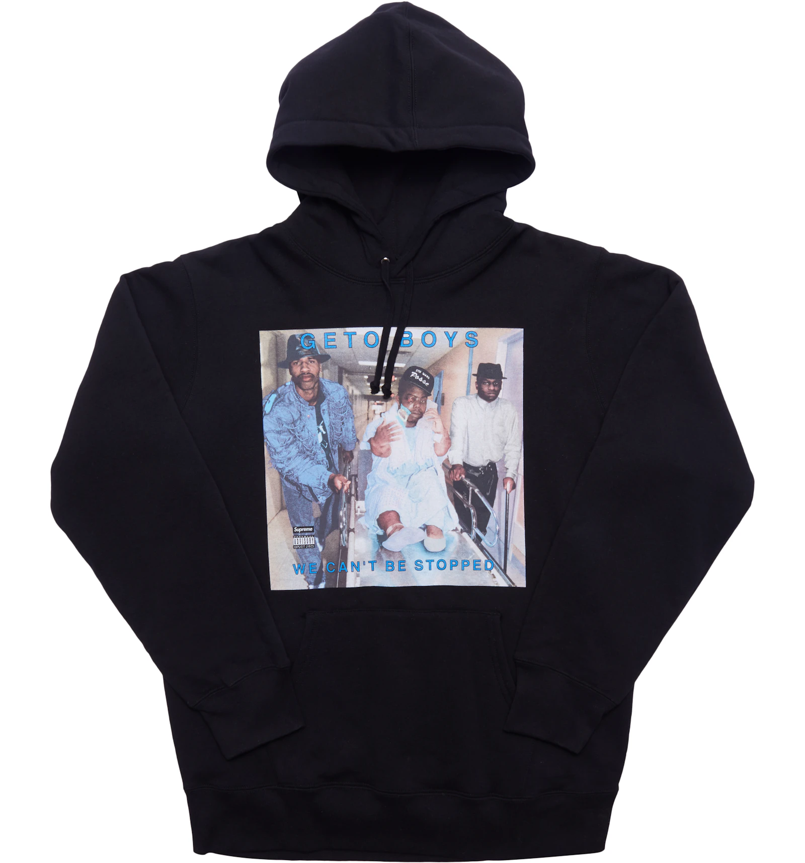 Supreme Rap A Lot Records Geto Boys Hooded Sweatshirt Black - SS17 - DE