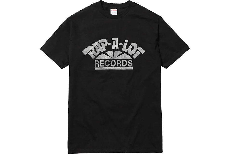 Supreme Rap A Lot Records Tee Black Men's - SS17 - GB