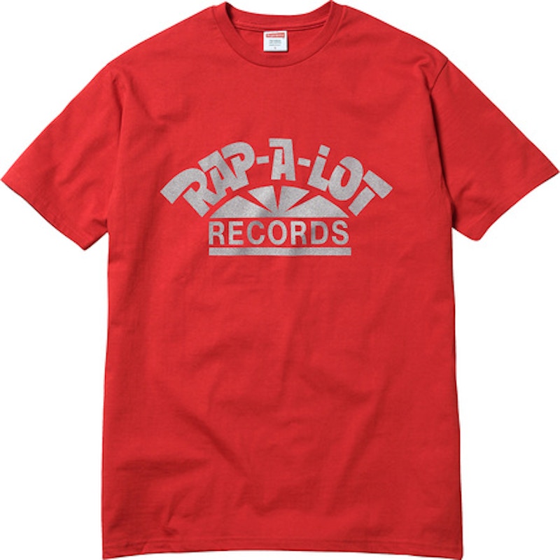 Supreme Rap A Alot Records Tee Red Men's - SS17 - US