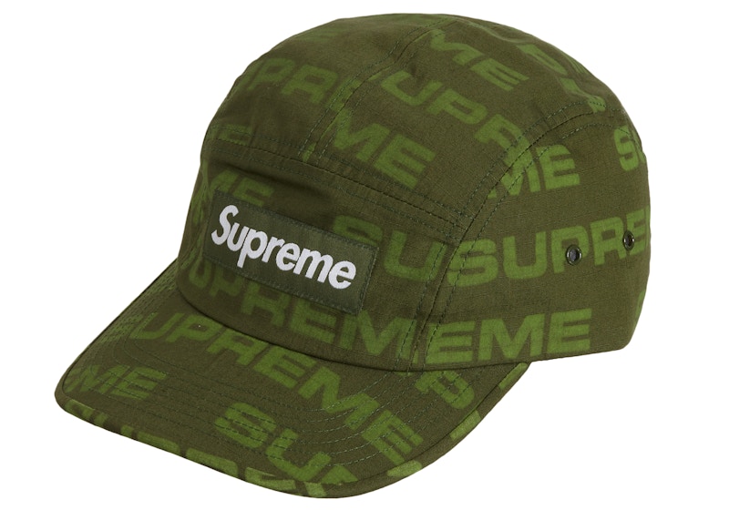 Supreme Reactive Print Camp Cap Olive