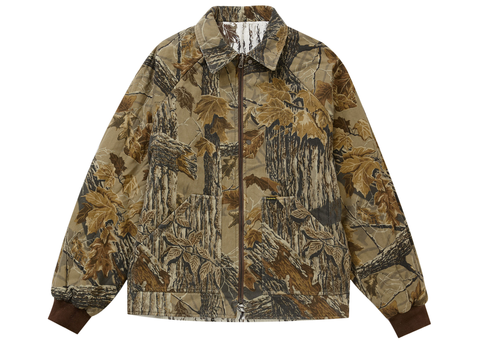 Supreme RealTree Reversible Quilted Work Jacket Black 男装- SS24 - CN