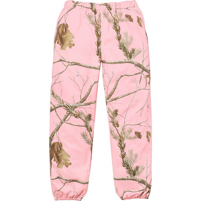 Supreme Realtree Camo Flannel Pant Pink Men's - FW17 - US