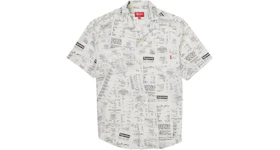 Supreme Receipts Rayon S/S Shirt White