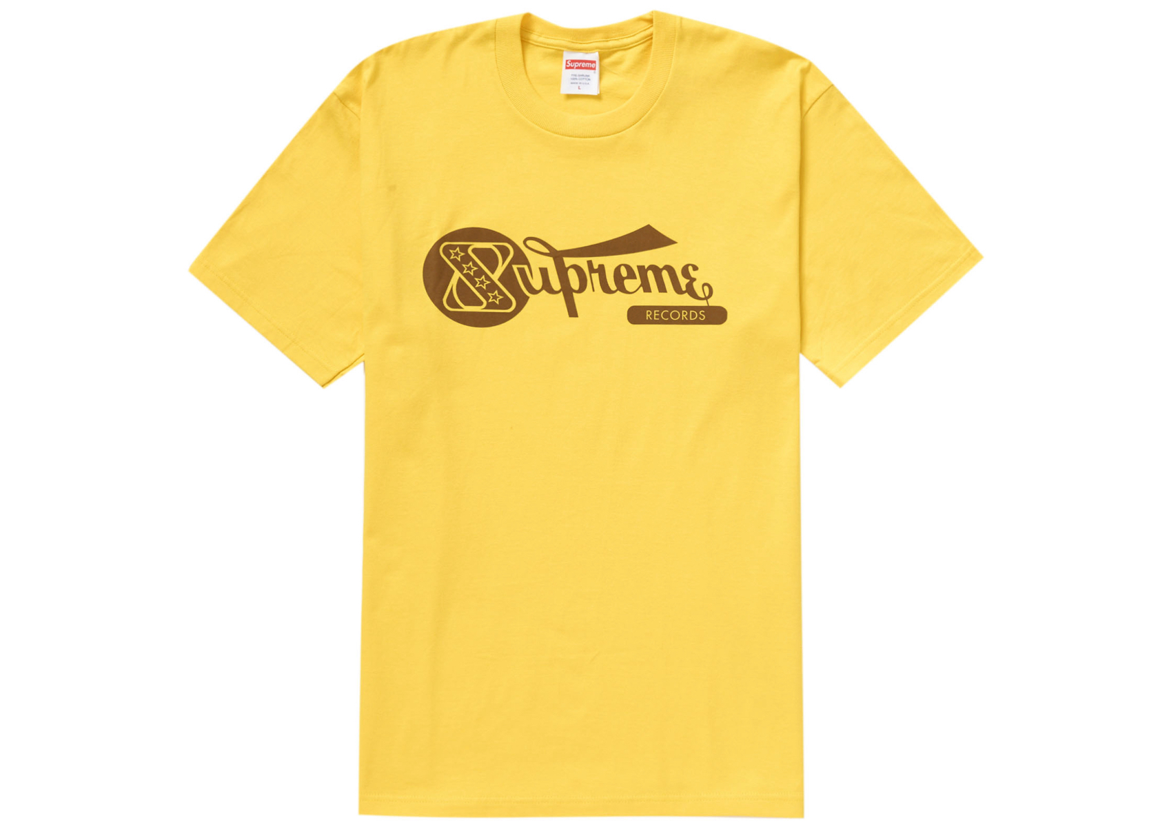 Supreme Chrome Tee Yellow