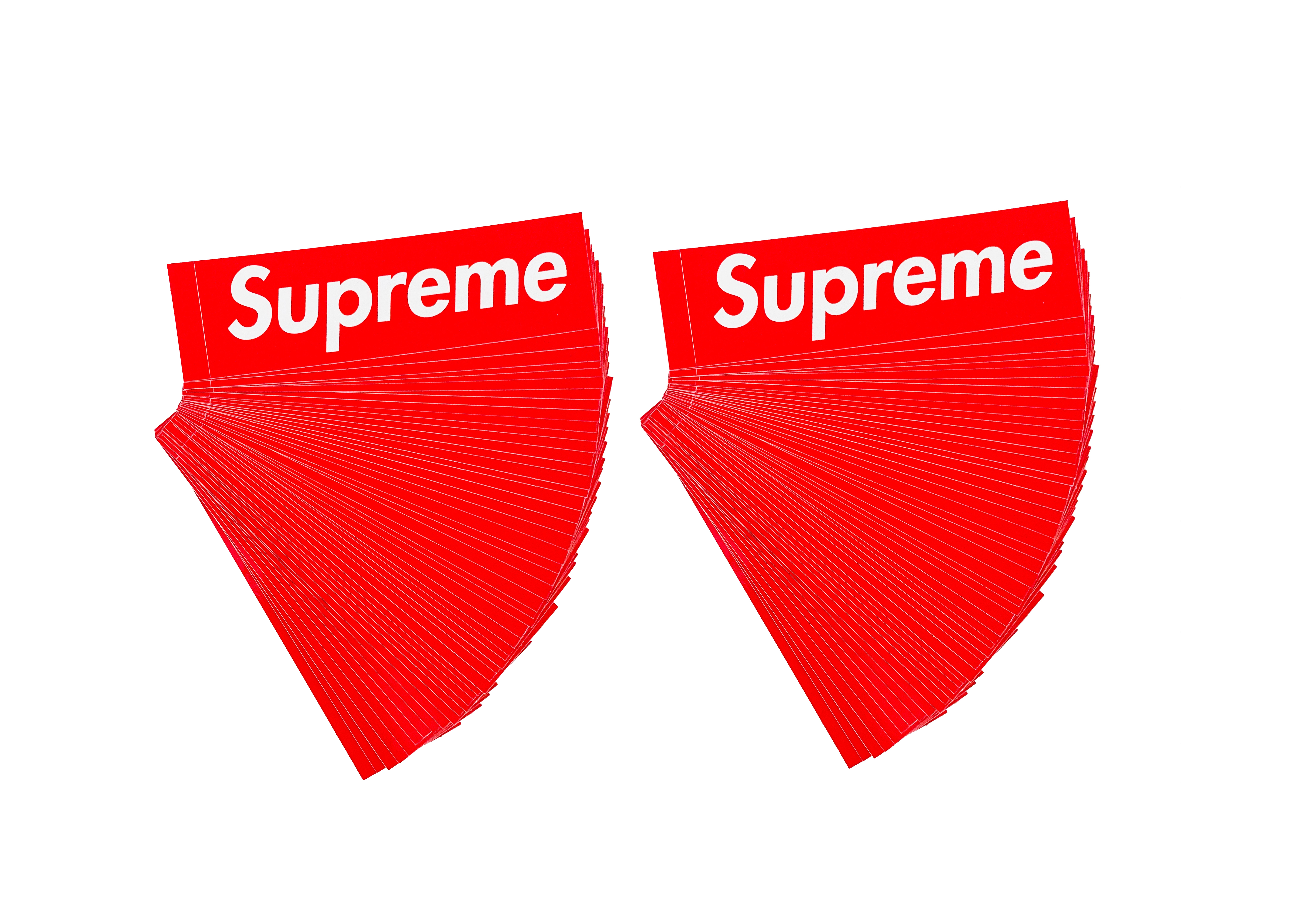 100% Authentic Supreme Red Box Logo Stickers 