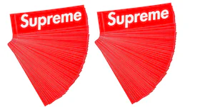 Lote de 100 pegatinas Supreme Red Box Logo