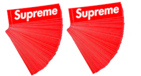 Supreme Red Box Logo 100x Sticker Lot