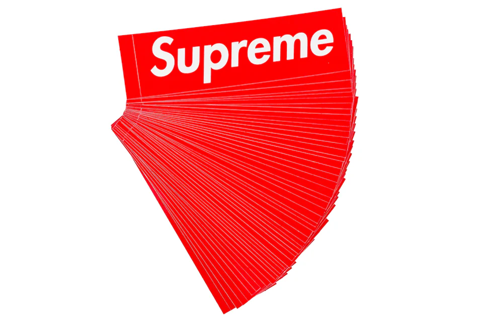 Supreme Red Box Logo 50x Sticker Lot