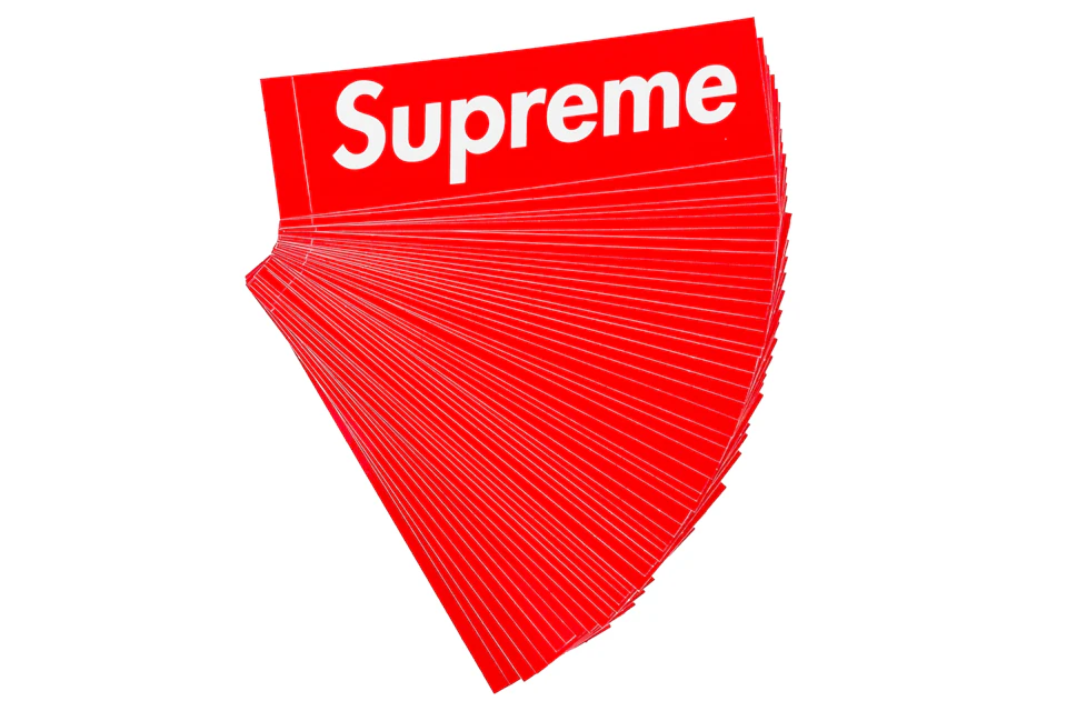 Supreme Red Box Logo 50x Sticker Lot