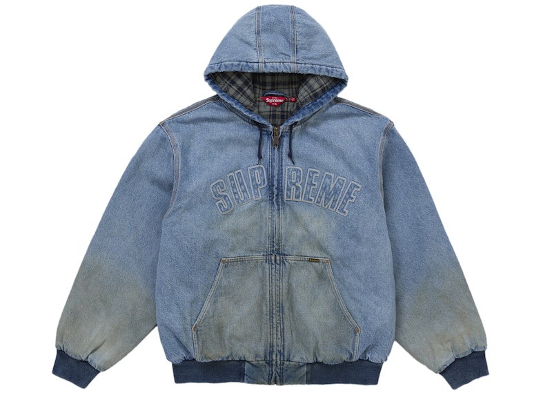 ジャケット・アウター Supreme Reflective Hooded Work Jacket L Reflective Arc Hooded Work Jacket - Shop - Supreme