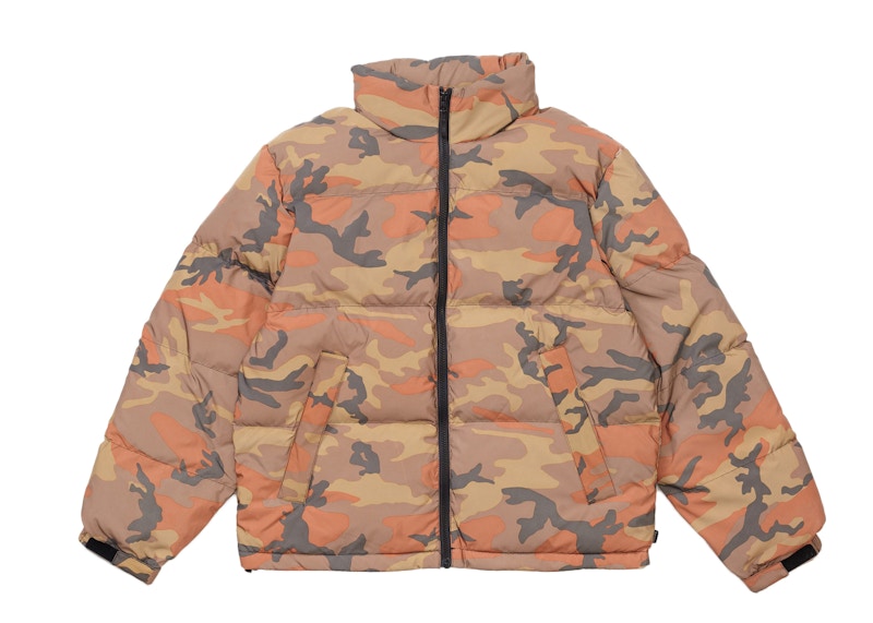 Supreme Reflective Camo Down Jacket Orange Camo