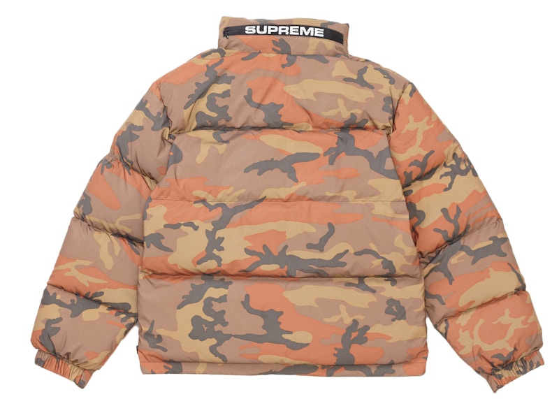 Supreme Reflective Camo Down Jacket Orange Camo Men's - FW18 - GB