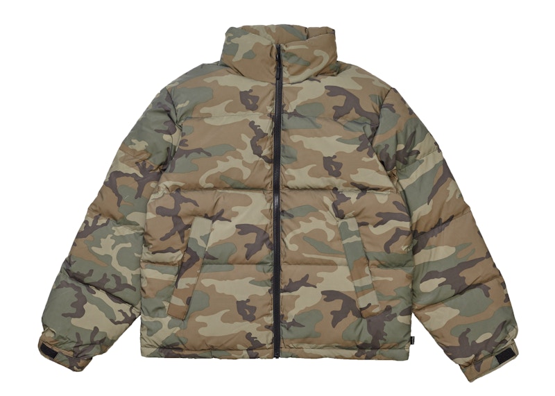 Supreme Reflective Camo Down Jacket Woodland Camo