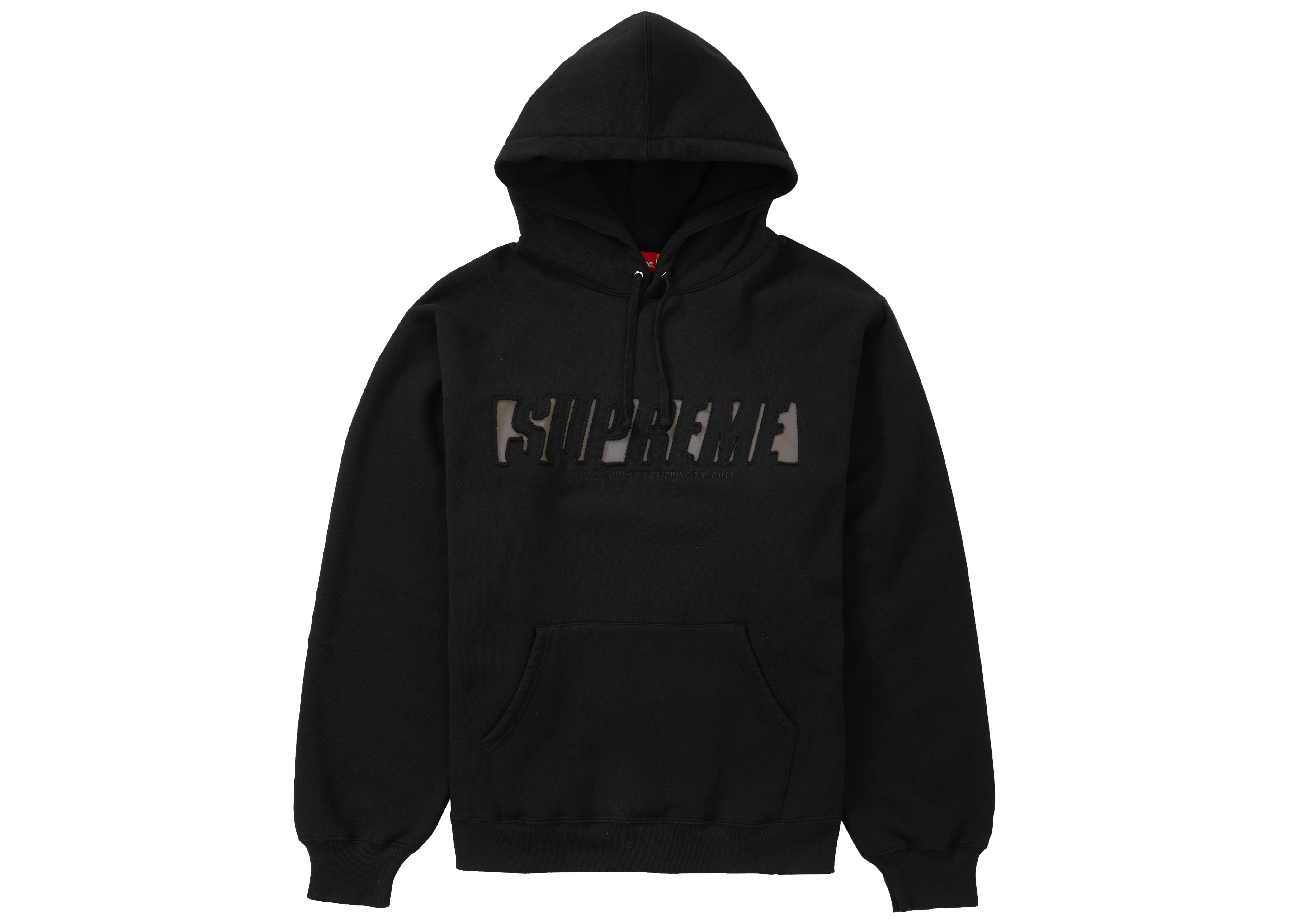 Supreme Cutout Letters Hooded Sweatshirt Black Hot Sale, UP TO 56 