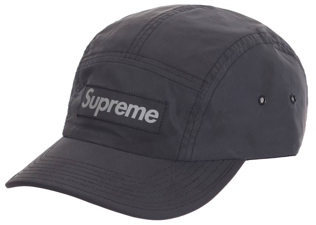 Pre-owned Supreme Reflective Dyed Camp Cap Black