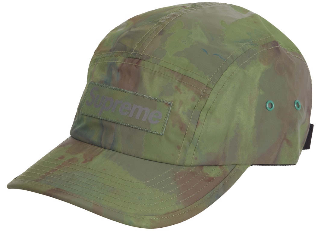 Pre-owned Supreme Reflective Dyed Camp Cap Green
