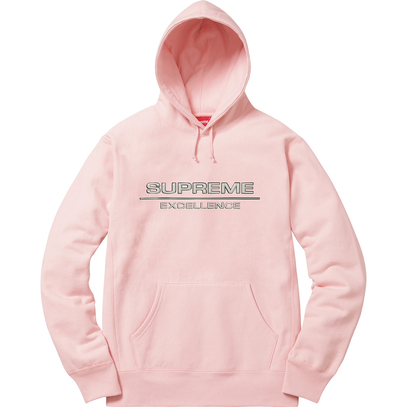 pink supreme hoodie