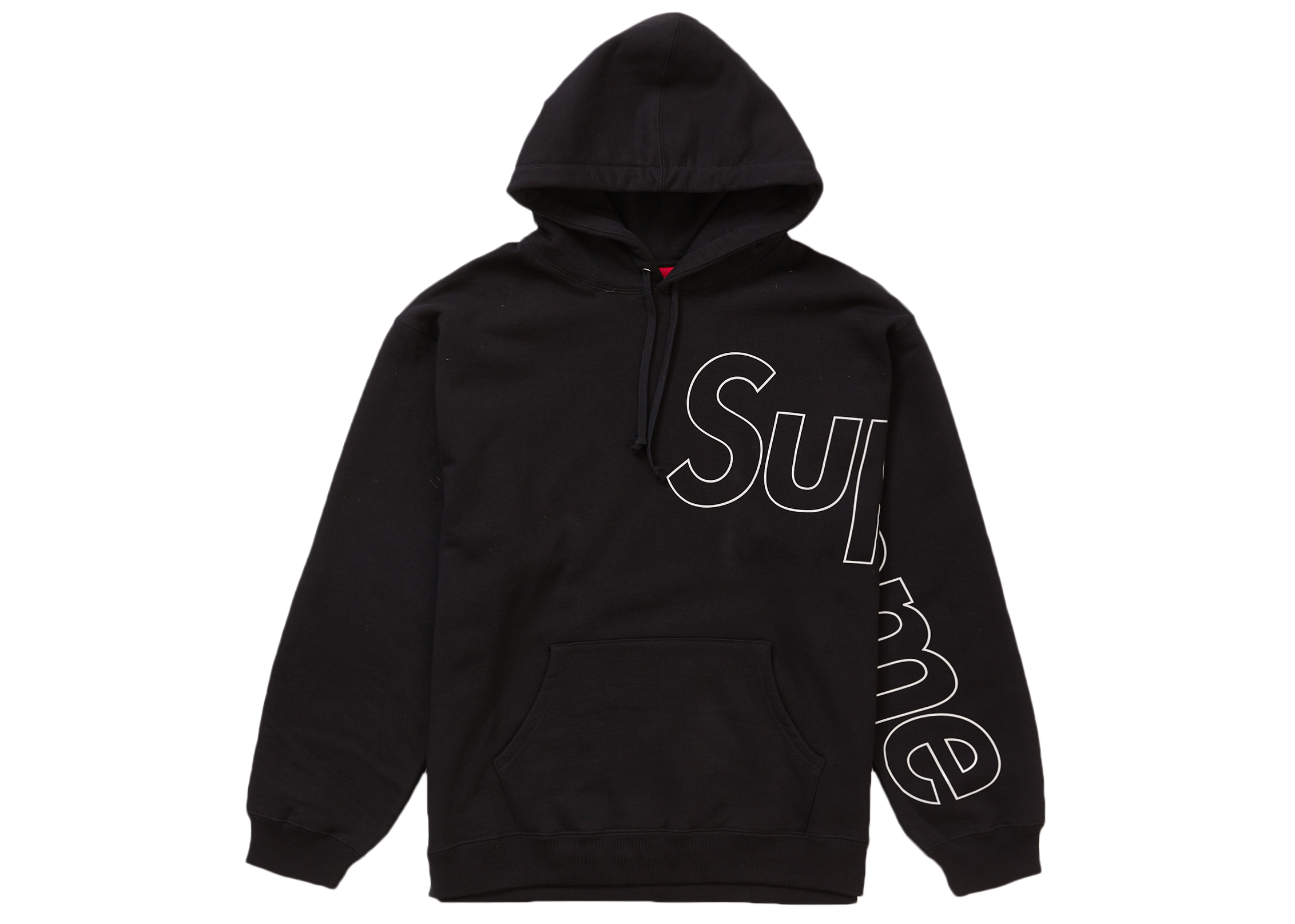 Supreme Reflective Hooded Sweatshirt Black