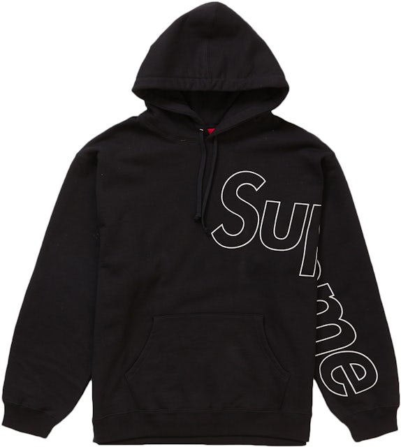 Supreme Script Hooded Sweatshirt Black