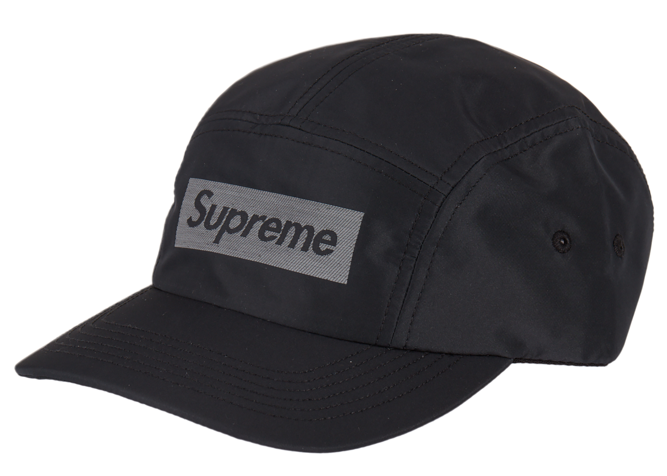 売れ筋ランキングも Logo Box Reflective Supreme Camp 黒 Cap 帽子 