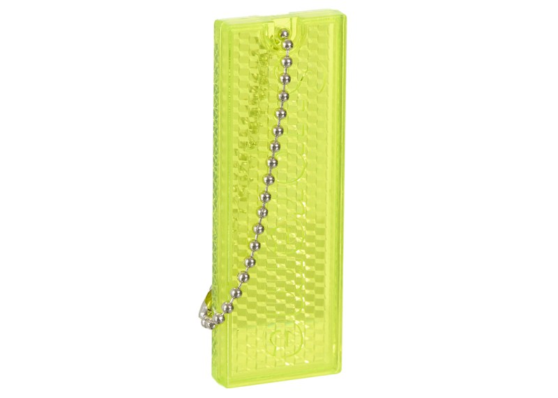 Supreme Reflective Keychain Yellow