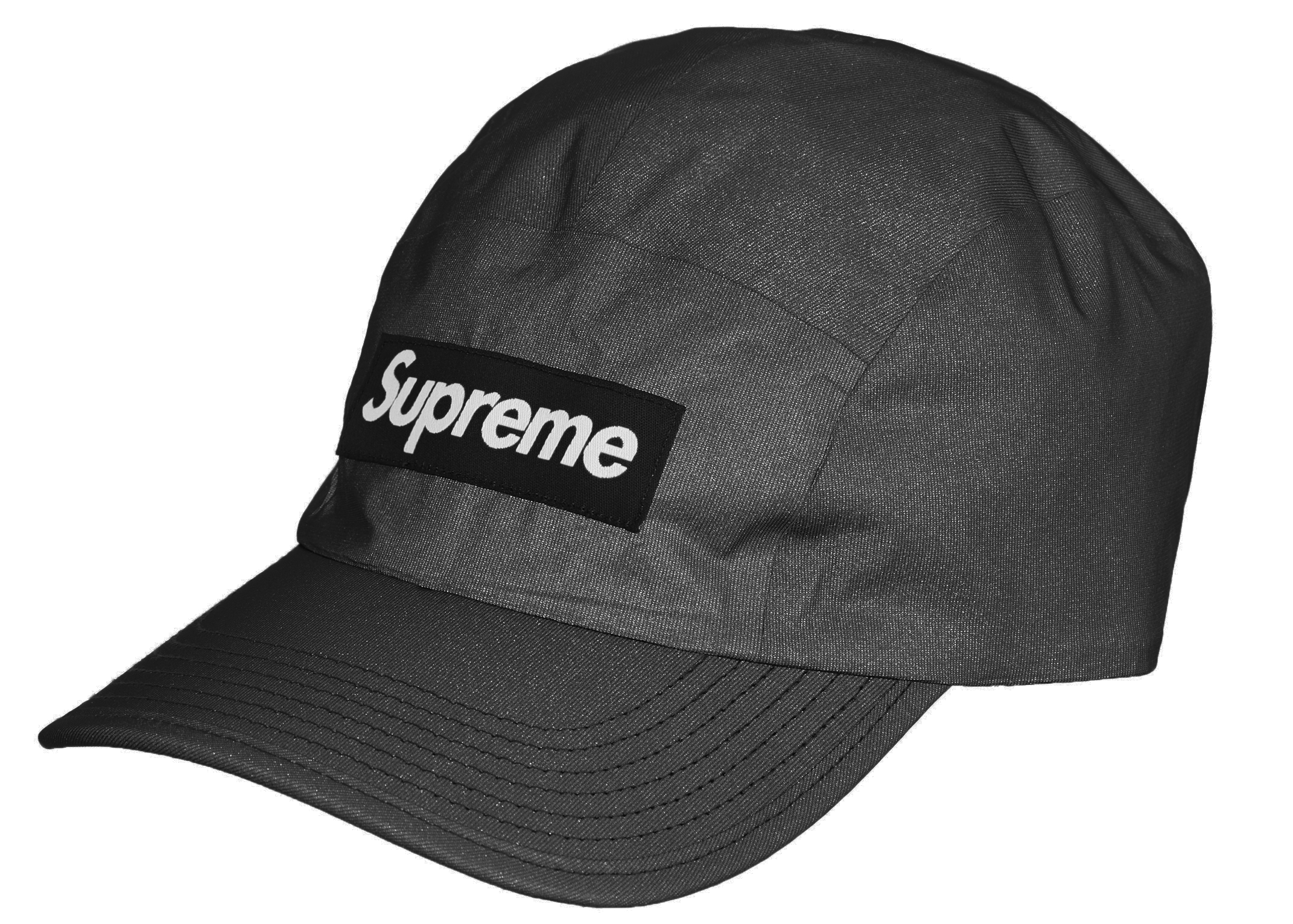 supreme reflective camp cap black
