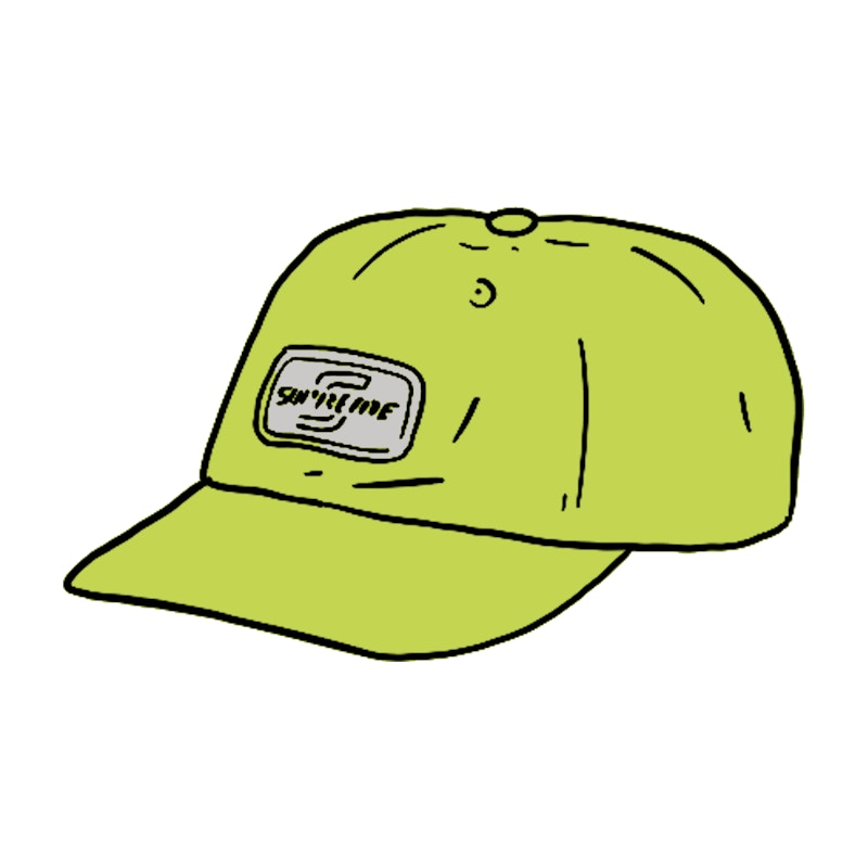 Supreme Reflective Patch 6-Panel Bright Green
