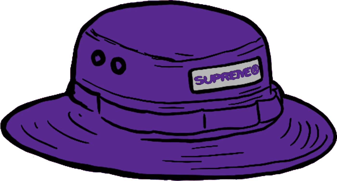 Supreme Reflective Patch Boonie Purple - SS21 - US